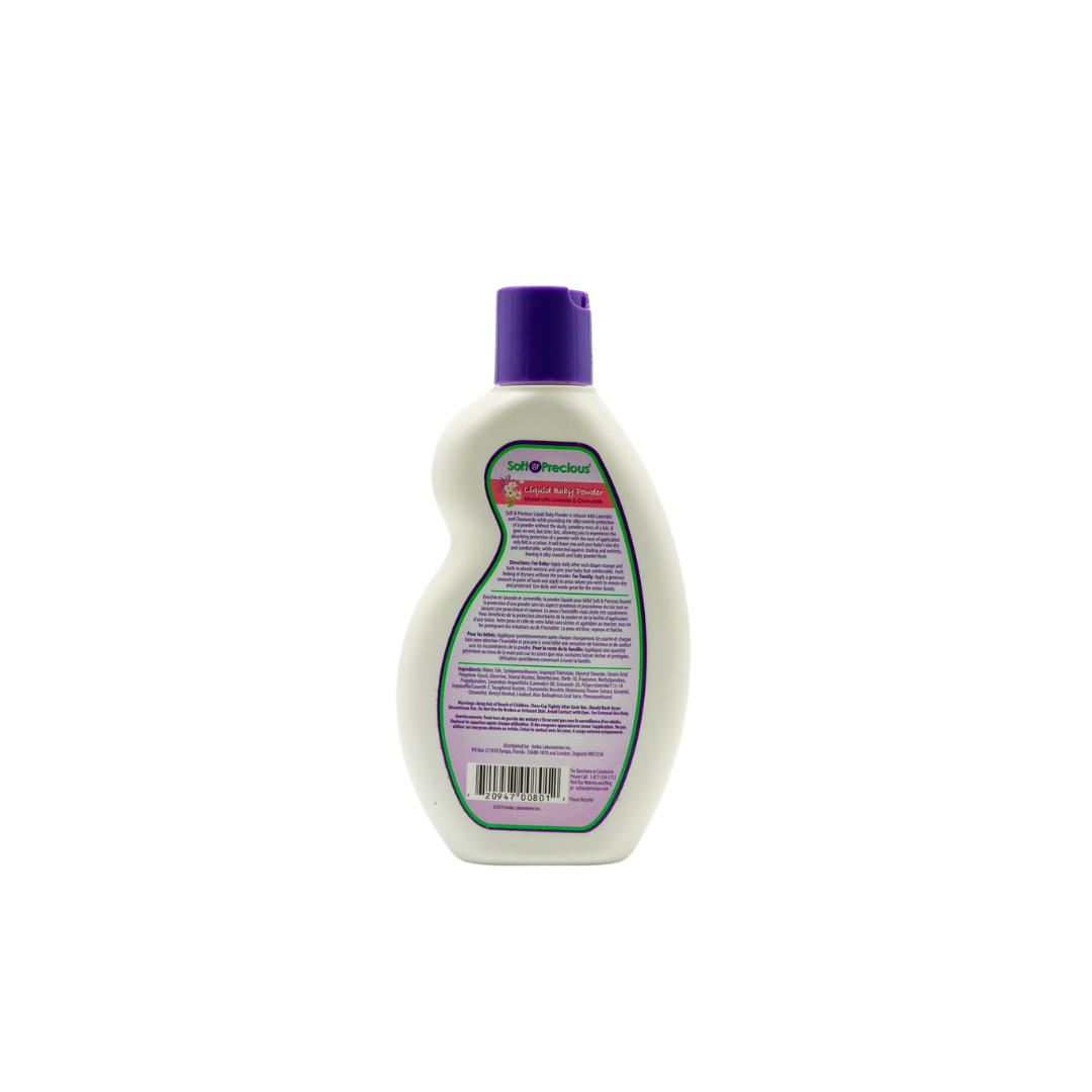 Sanftes und kostbares flüssiges Babypuder mit Lavendel und Kamille